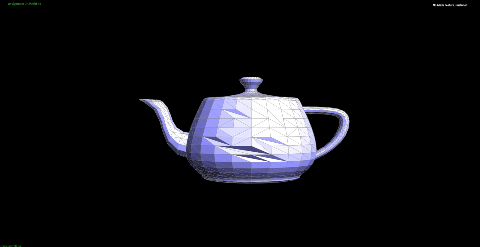 Teapot after edge flips