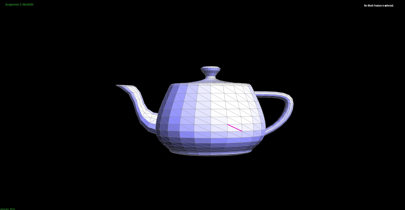 Teapot before edge flips
