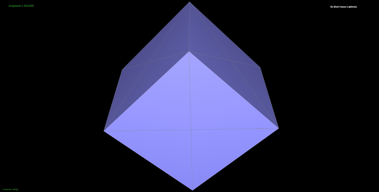 Cube with new splits on every face